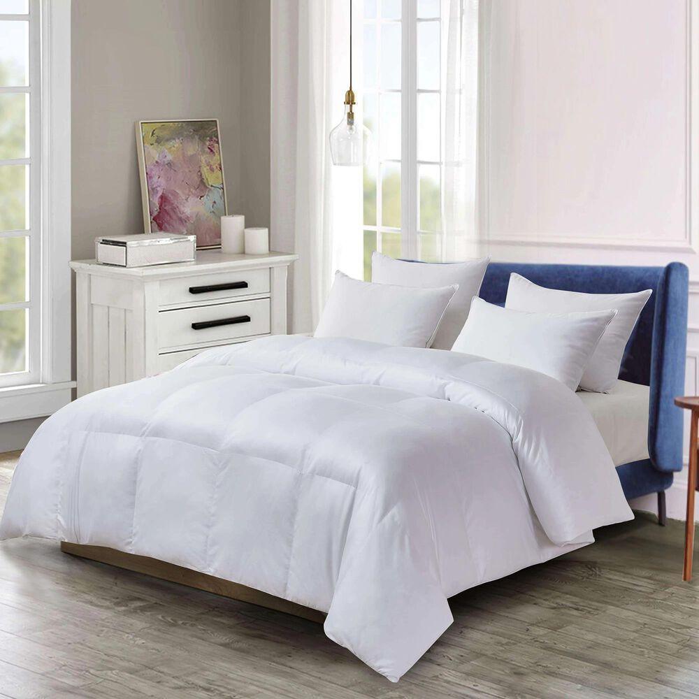 Blue Ridge Home Fashions Twin All Season Down Alternative Comforter in White, , large