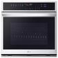 LG 2-Piece Kitchen Package with 4.7 Cu. Ft. Wall Oven and 30" Electric Cooktop in Print Proof Stainless Steel and Black, , large