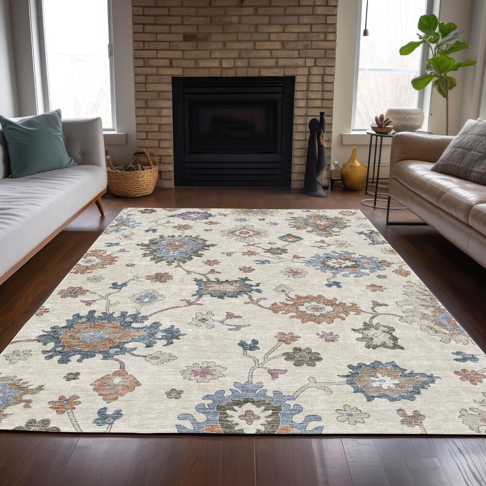 37B Hatay HY4 5&#39; x 7&#39;6&quot; Ivory Area Rug, , large