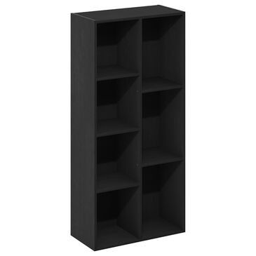 HOMLUX 7-Cube Reversible Open Shelf Storage Bookshelf in Blackwood, , large