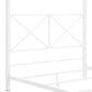 Furniture of America Rosadale Full X-Cross Canopy Bed in White, , large