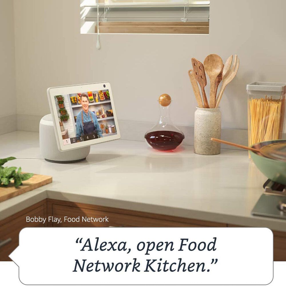 Amazon Echo Show 10 HD Smart Display with Motion and Alexa - Glacier White &#40;3rd Generation&#41;, , large
