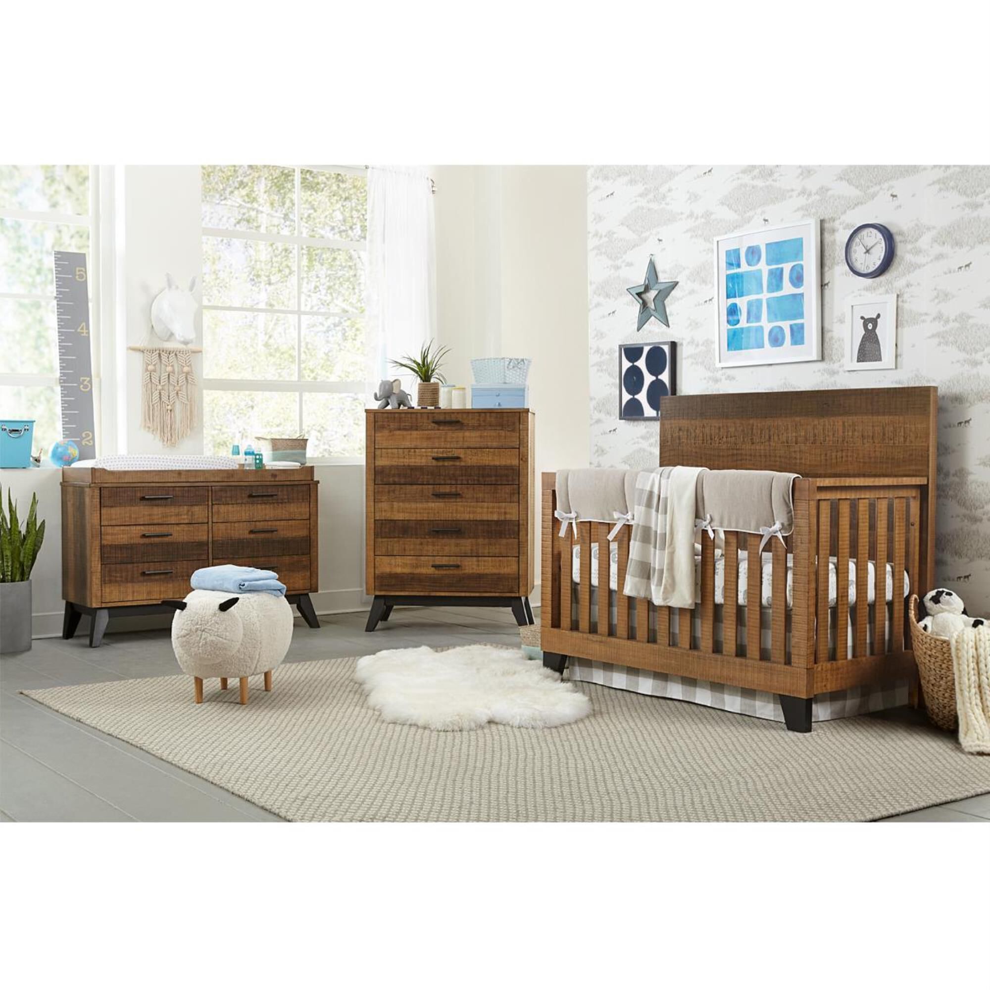 Eastern Shore Urban Rustic 2 Piece Nursery Set in Brushed Wheat Nebraska Furniture Mart