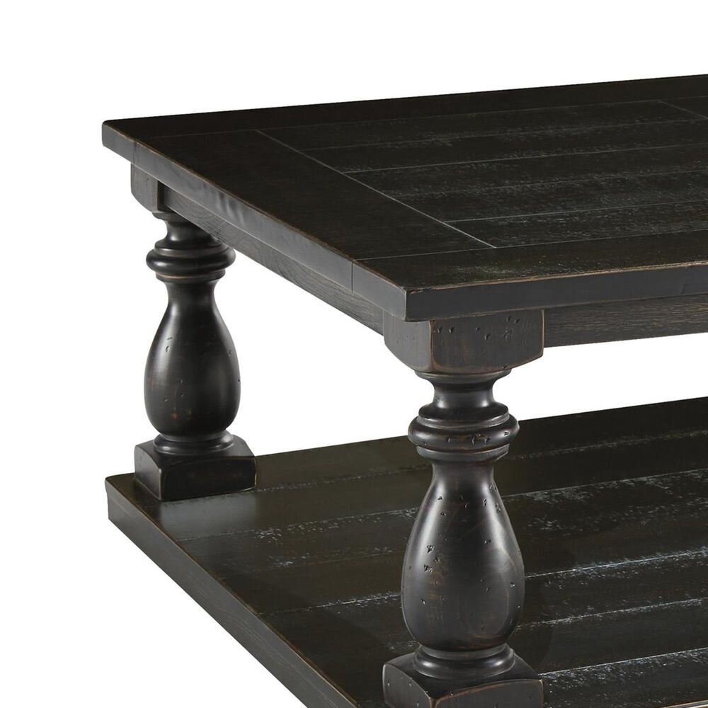 Signature Design by Ashley Mallacar Rectangular Coffee Table in Black
