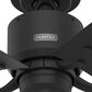Hunter Windbound 52" Outdoor Ceiling Fan in Matte Black, , large