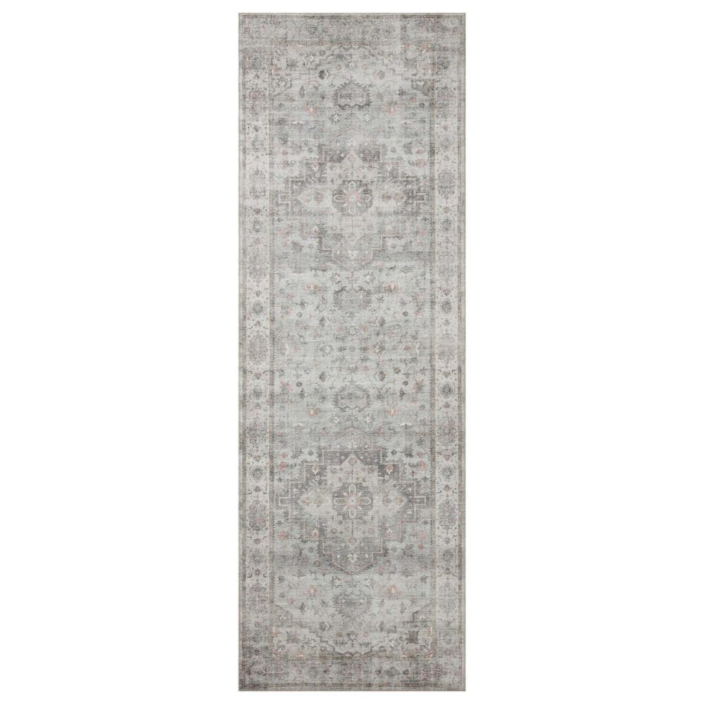 Loloi II Heidi 2" x 5" Dove and Blush Area Rug, , large