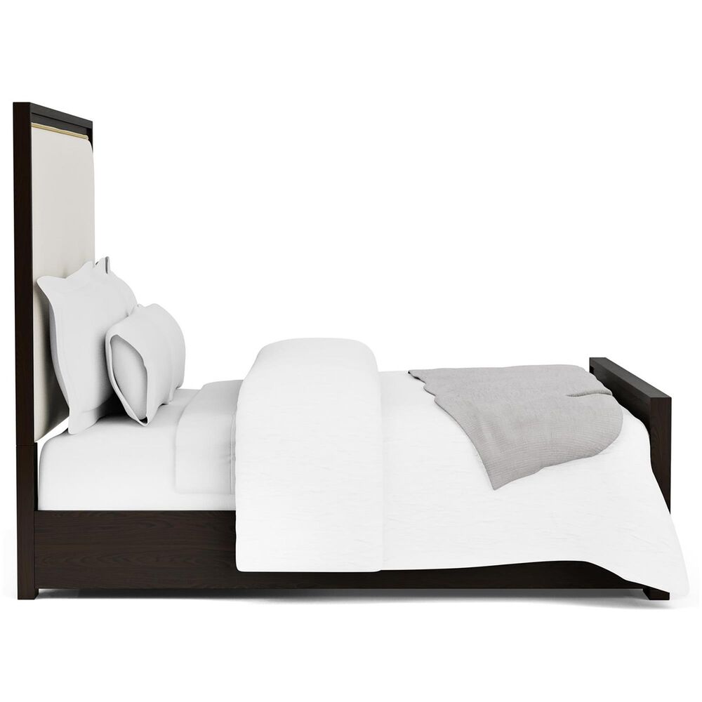 Riverside Furniture Lydia 5 Piece Queen Platform Upholstered Bedroom Set in Dark Cabernet, , large