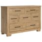 Ashley Galliden Dresser and Mirror in Light Brown, , large