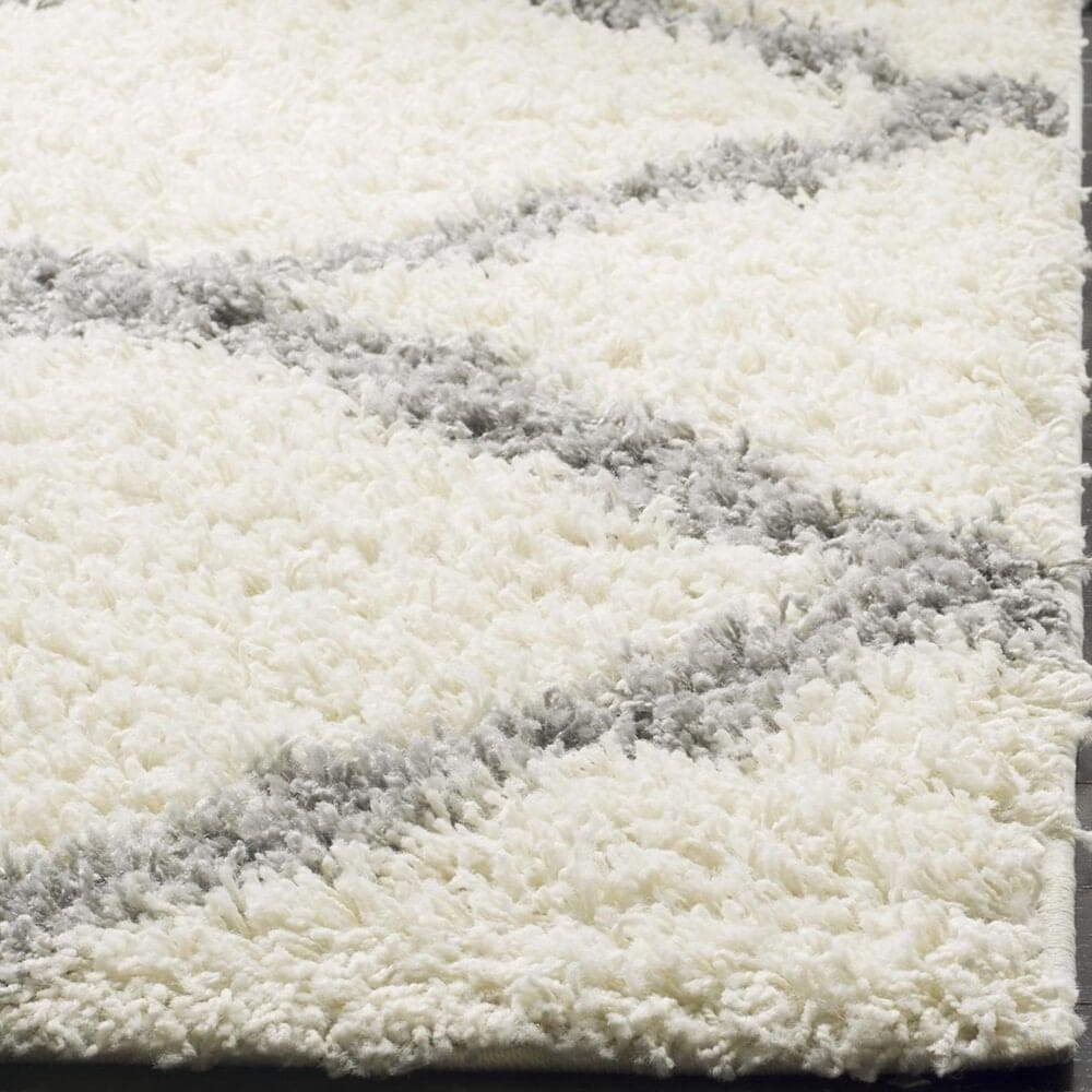 Safavieh Dallas Shag SGD257F-4 4&#39; x 6&#39; Ivory/Grey Area Rug, , large