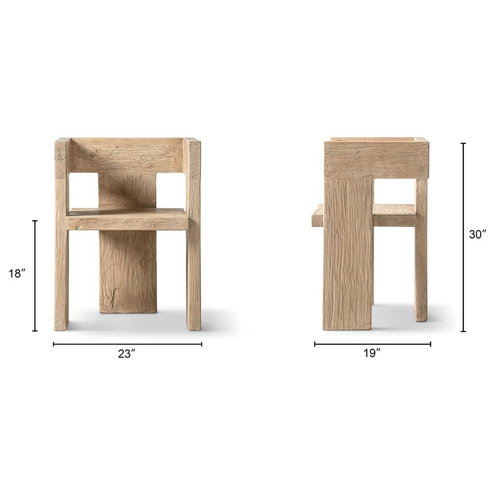 Jennifer Taylor Home Avenel Arm Chair in Heritage Light Natural Brown, , large