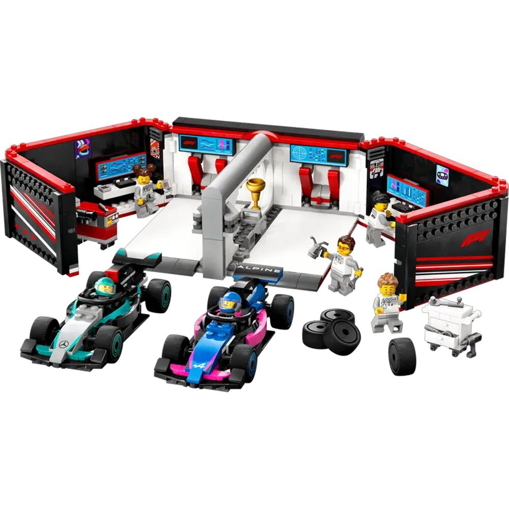 LEGO City F1 Garage &amp; Mercedes-AMG &amp; Alpine Cars, , large