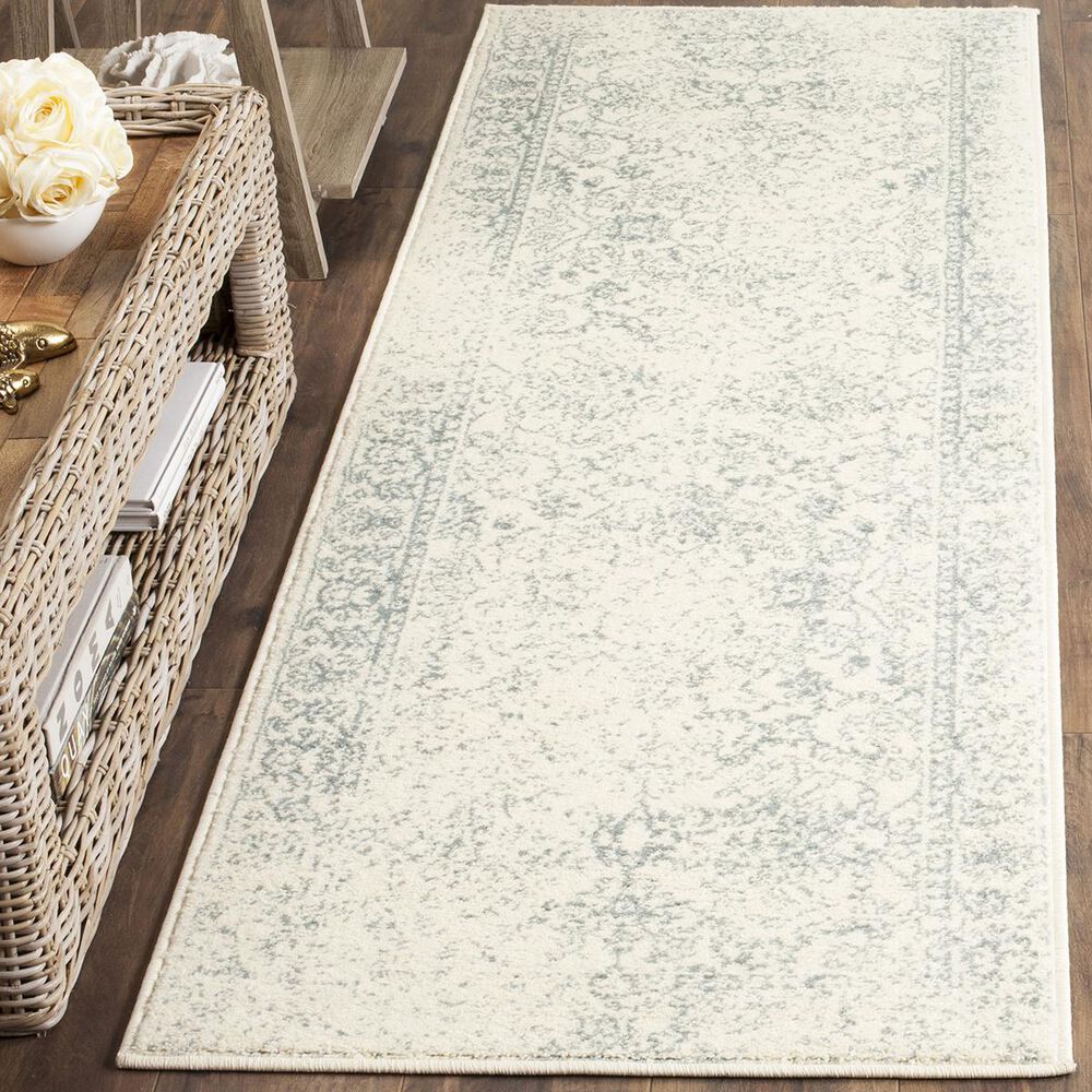 Safavieh Adirondack ADR109S-210 2"6" x 10" Ivory/Slate Runner, , large