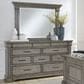 Chapel Hill Madison Ridge 10 Drawer Dresser and Mirror in Bluff Gray, , large