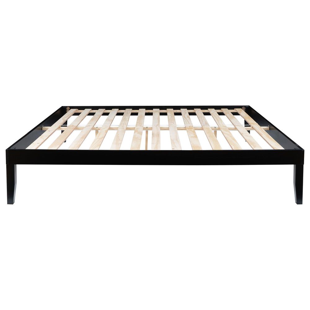 Linden Boulevard Polly King Platform Bed without Headboard in Black, , large