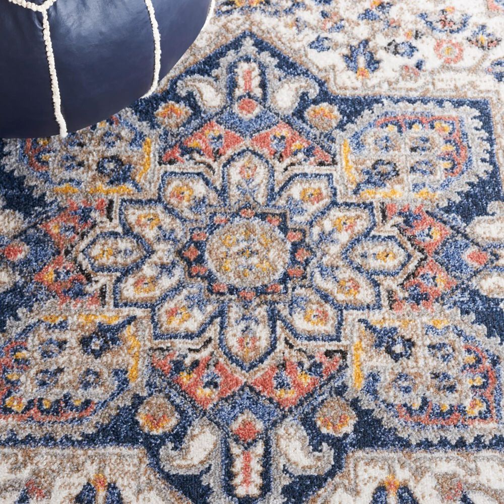 Safavieh Astoria 4&#39; x 6&#39; Blue and Rust Area Rug, , large