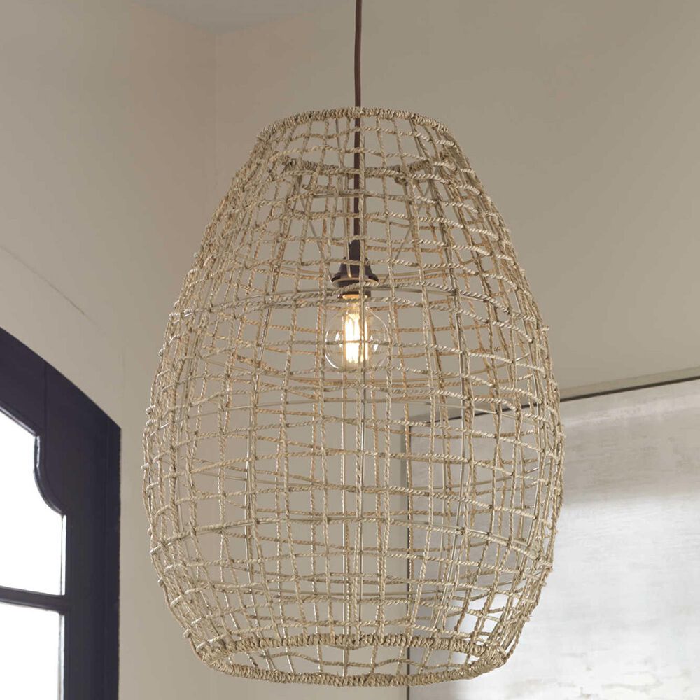 Uttermost Cross Weave 1-Light Pendant, , large