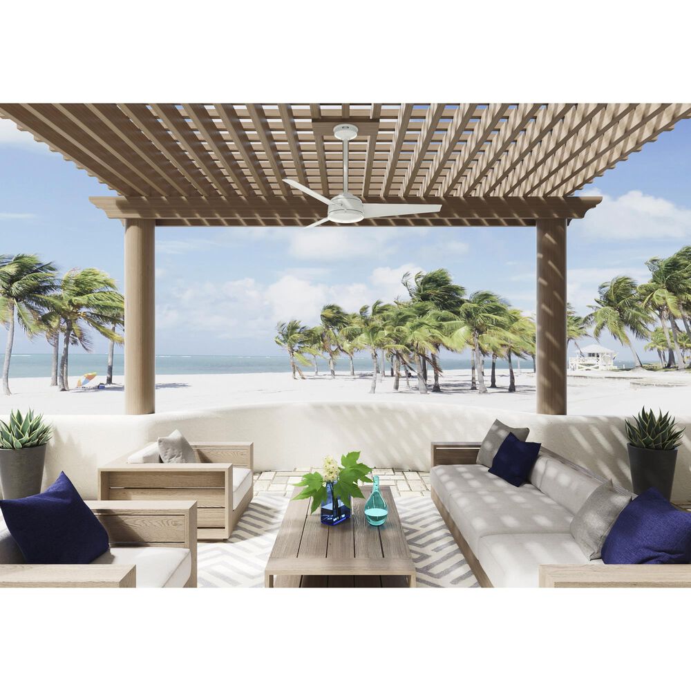 Hunter Trimaran 52&quot; Outdoor Ceiling Fan in Fresh White, , large