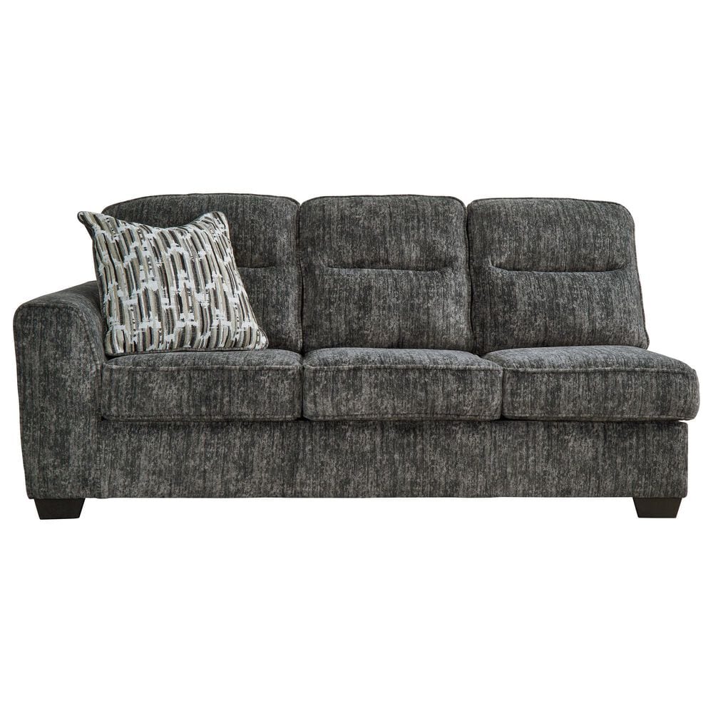 Ashley Lonoke 2-Piece Stationary Sectional Set with Right-Arm Facing Corner Chaise in Gunmetal, , large