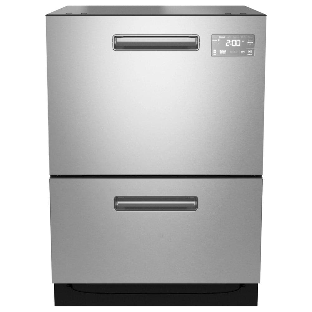 GE Profile 24&quot; Dishwasher Double Drawer in Stainless Steel, , large