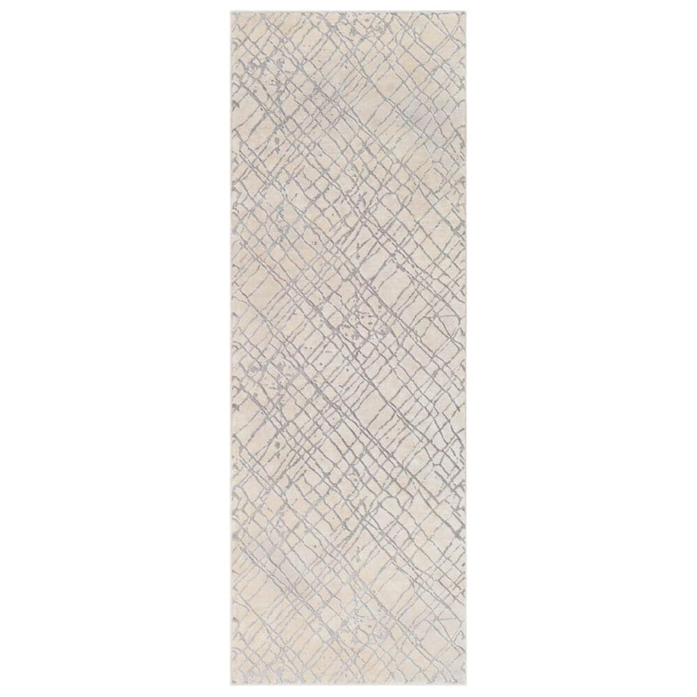 Surya Tibetan TBT-2314 2"7" x 7"6" Gray, Cream and Taupe Runner, , large