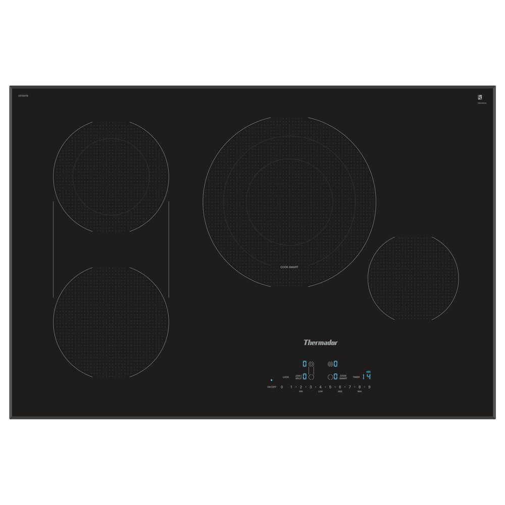 Thermador 30" Masterpiece Touch Control Electric Cooktop - Black Frameless, , large