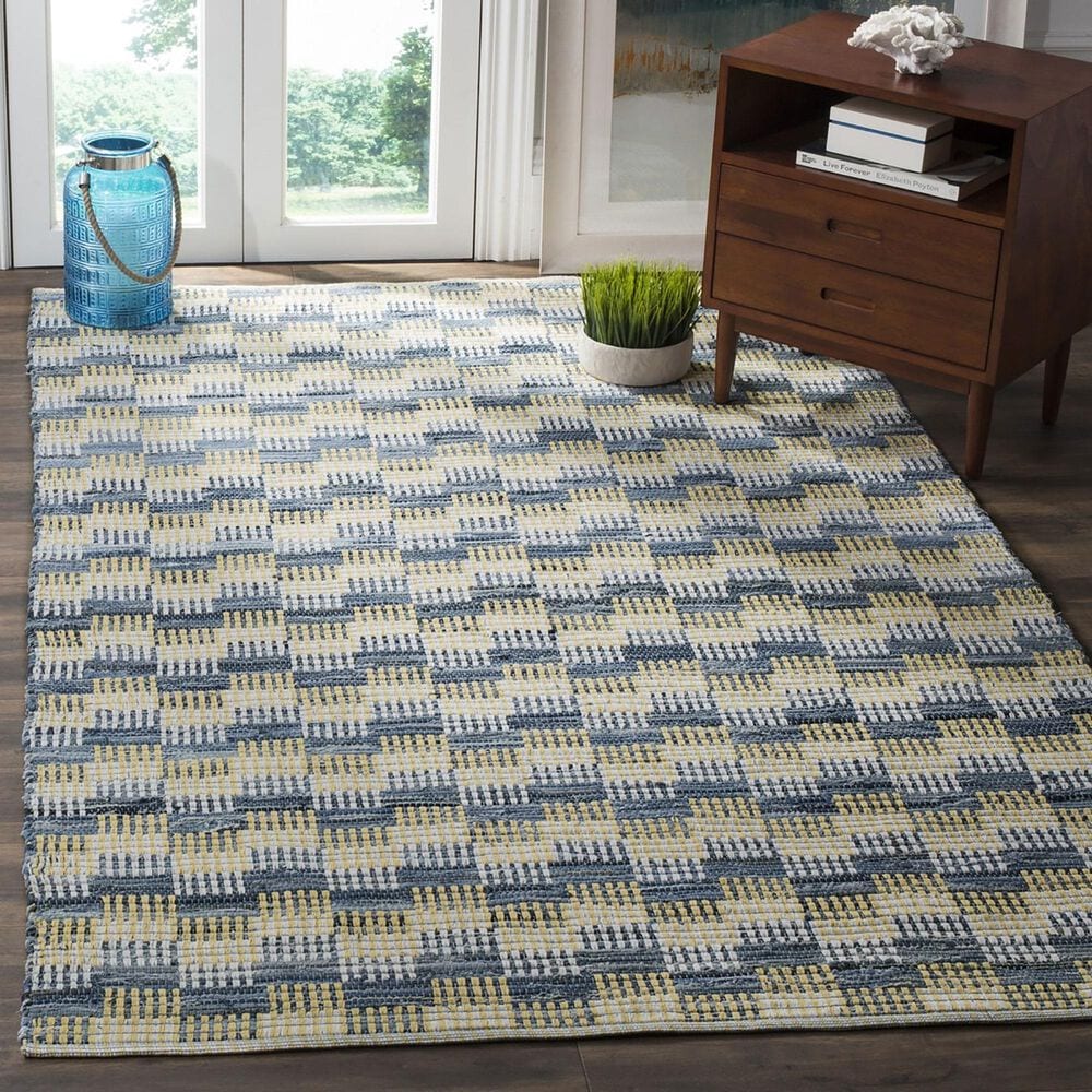 Safavieh Montauk Geometric 3&#39; x 5&#39; Gold and Multicolor Area Rug, , large