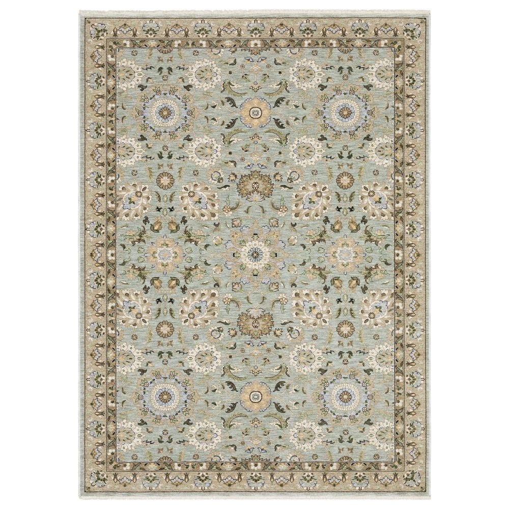 Oriental Weavers Westwood WES14 Blue 5"3" x 7"6" Area Rug, , large