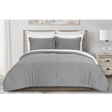 US Home Brands Caledonia 9-Piece King Comforter Set in Dark Grey, , large