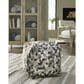Ashley Albermarle Pouf in Gray and Brown, , large