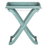light blue folding table