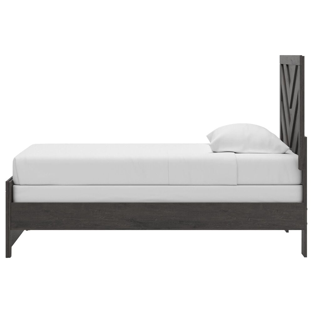 Ashley Prendonea 4-Piece Twin Bedroom Set in Dark Charcoal, , large