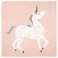 Safavieh Carousel CRK163P 4" Square Pink and Ivory Kids Rug, , large