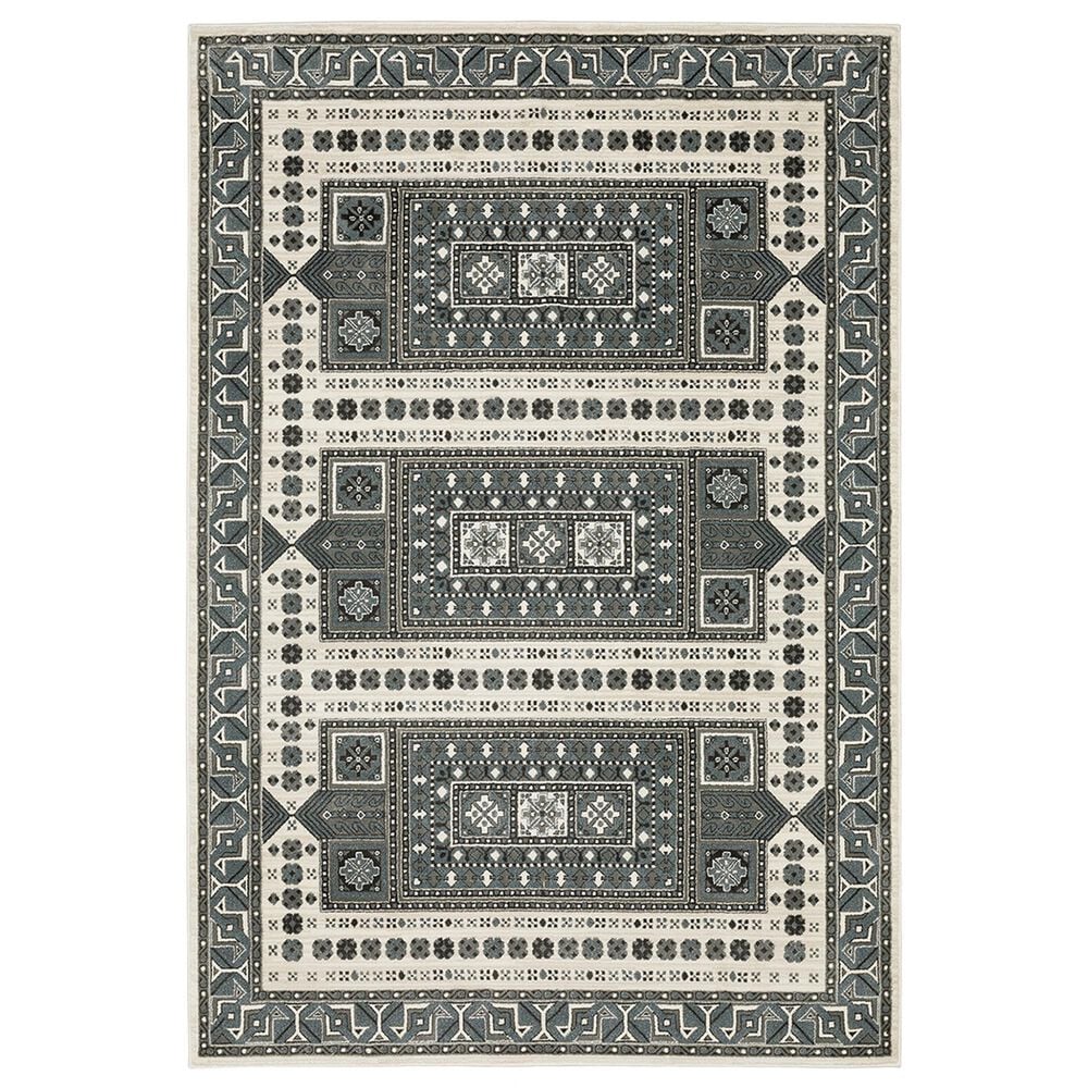 Oriental Weavers Raylan RAY01 7"10" x 10"10" Grey Area Rug, , large