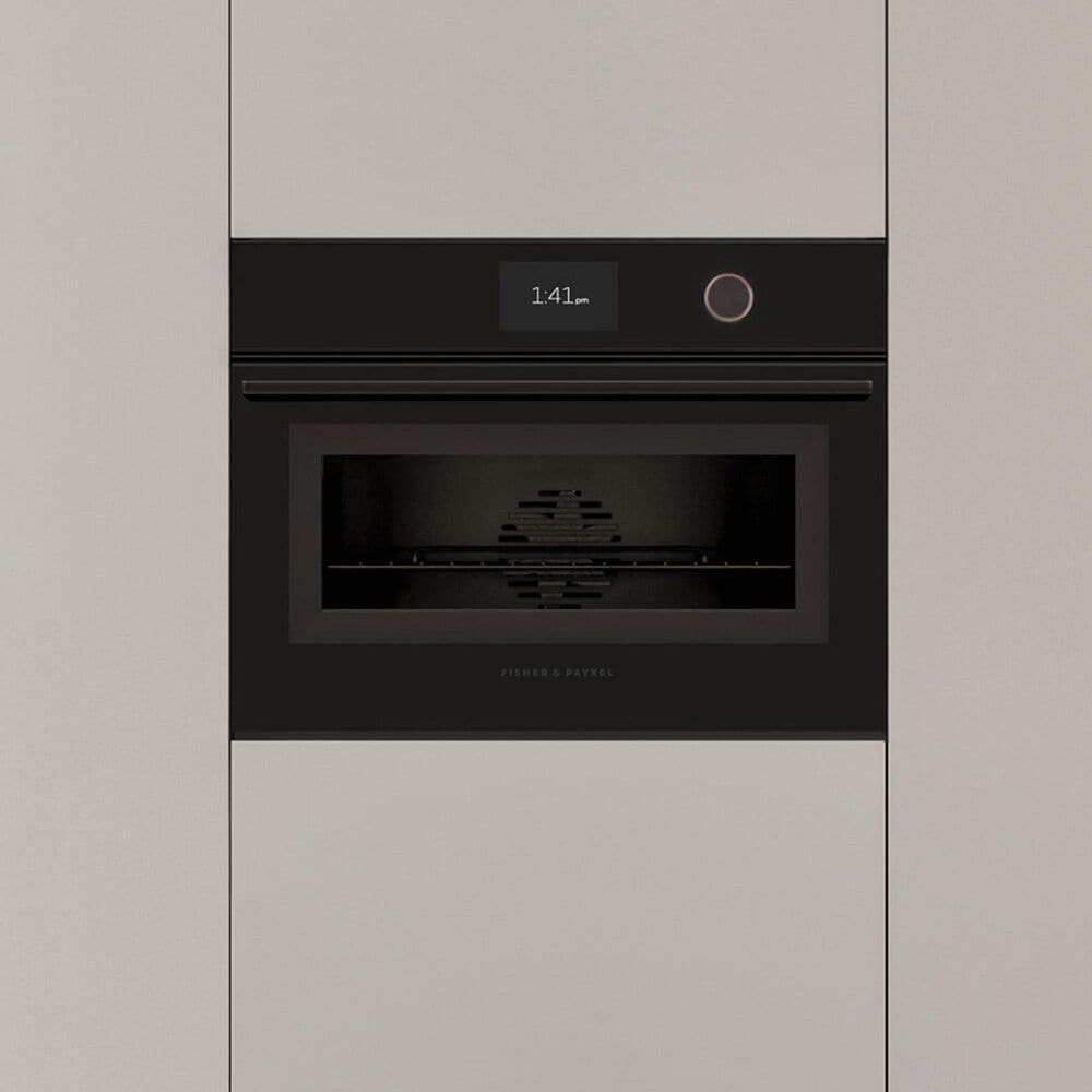Fisher &amp; Paykel 24 Single Electric Wall Oven with 23-Function and Convection in Black, , large
