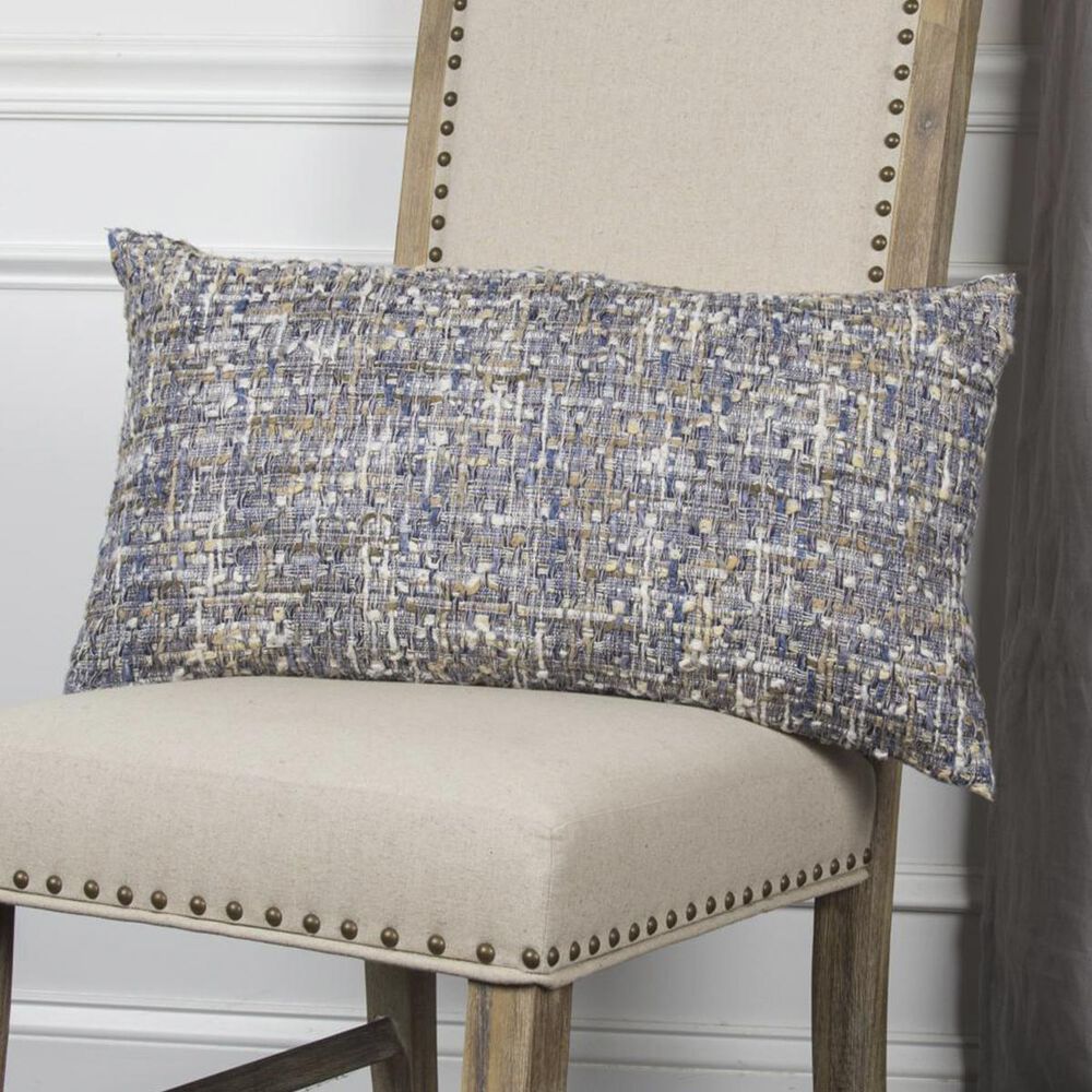 Rizzy Home 14" x 26" Down Pillow in Blue, , large