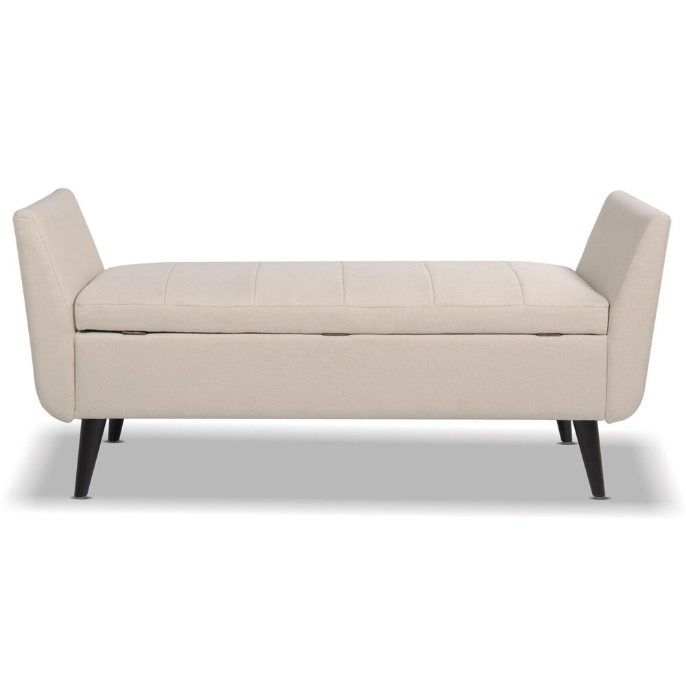 Jennifer Taylor Home Duff MidCentury Modern Entryway Storage Bench in