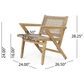 Hearth and Haven Braxton Outdoor Wicker Club Chair with Angular Arms in Light Brown (Set of 2), , large