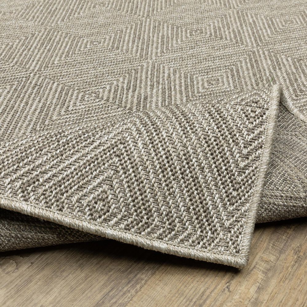 Oriental Weavers Caicos CA08A 6&#39;7&quot; x 9&#39;2&quot; Grey Area Rug, , large