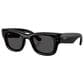 Rayban Glasses A$AP Rocky Wayfarer Puffer Sunglasses with Ultra Black Lenses in Polished Black, , large