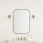 James Martin Vanities Rohe 24" Octagonal Mirror in Champagne Brass, , large
