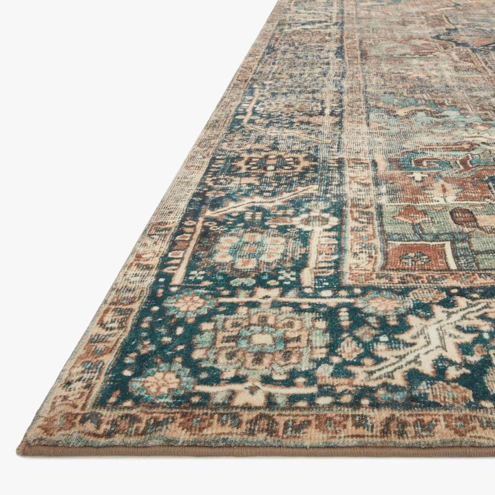 Loloi II Margot 7&#39;6&quot; x 9&#39;6&quot; Terracotta and Lagoon Area Rug, , large