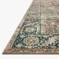 Loloi II Margot 7"6" x 9"6" Terracotta and Lagoon Area Rug, , large
