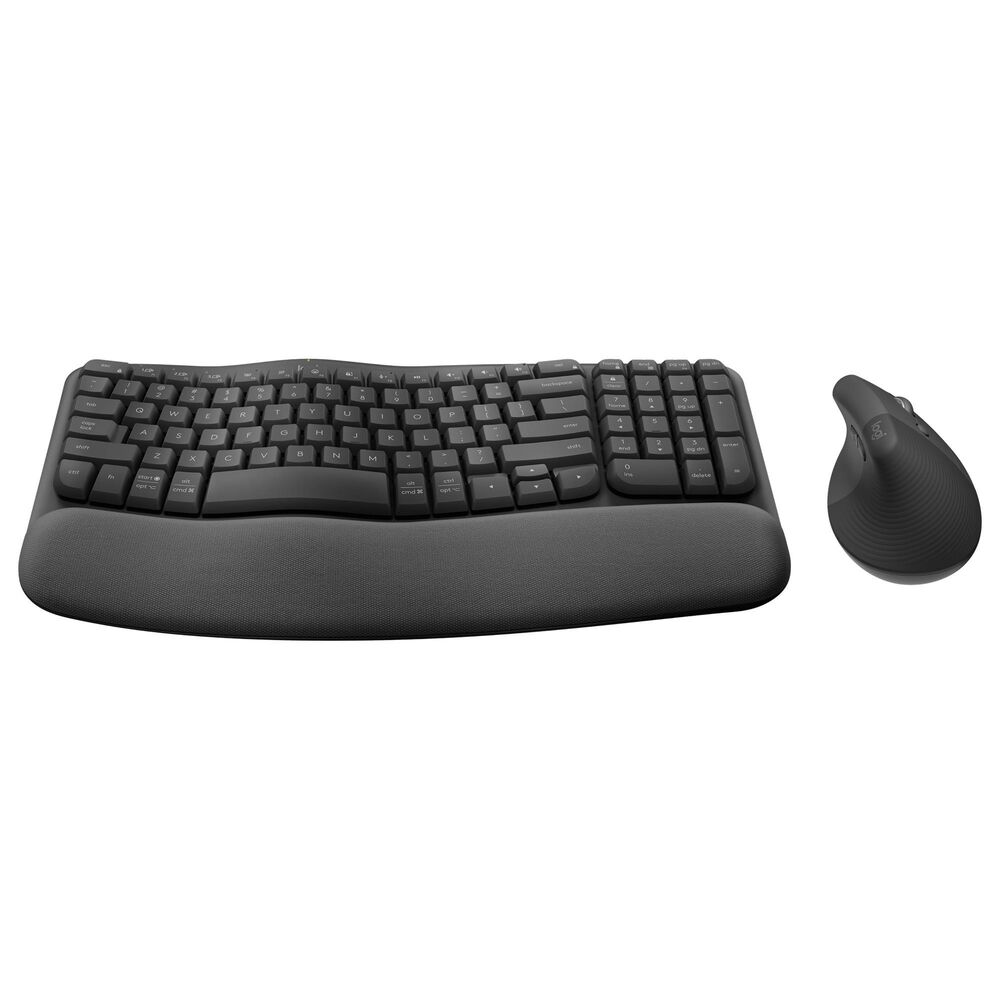 Logitech Ergo Wave Keys and Lift Combo in Graphite, , large
