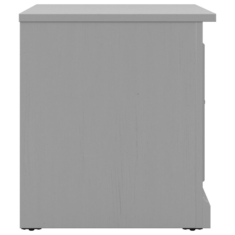 Bush Woodland Hall Tree with Storage Bench in Cape Cod Gray Nebraska Furniture Mart