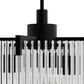 Hunter Ontario Jasmine Roth 3-Light Pendant in Matte Black, , large