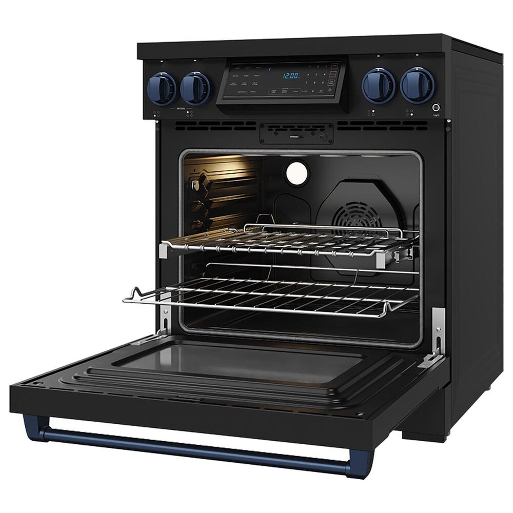 Thor Kitchen Gordon Ramsay 4.8 Cu. Ft. Professional Induction Range with Blue Handle Kit in Black, , large