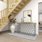 Maple and Jade Frame Console Table in Silver, , large