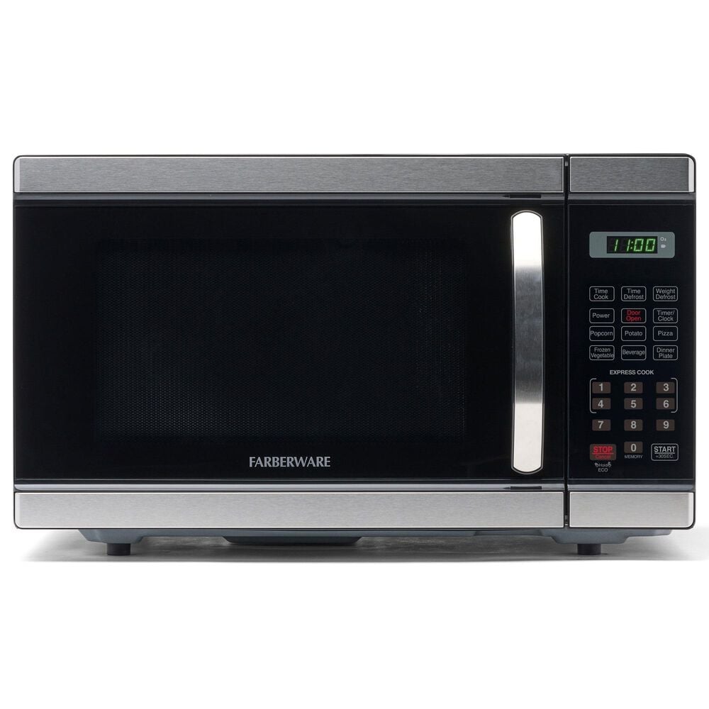 Faberware Professional 1.1 Cu. Ft. Microwave Oven in Stainless Steel, , large