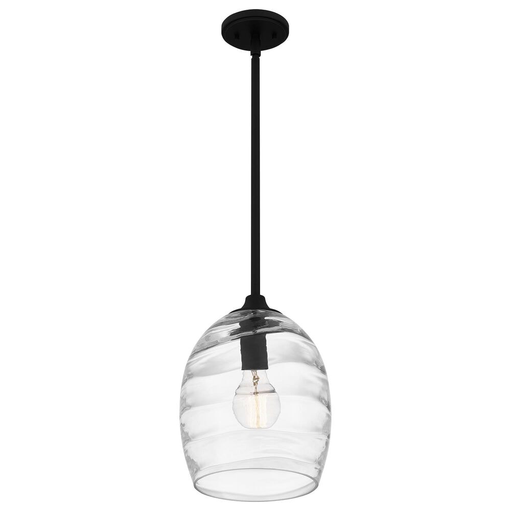 Quoizel Lucy 1-Light Pendant in Matte Black, , large