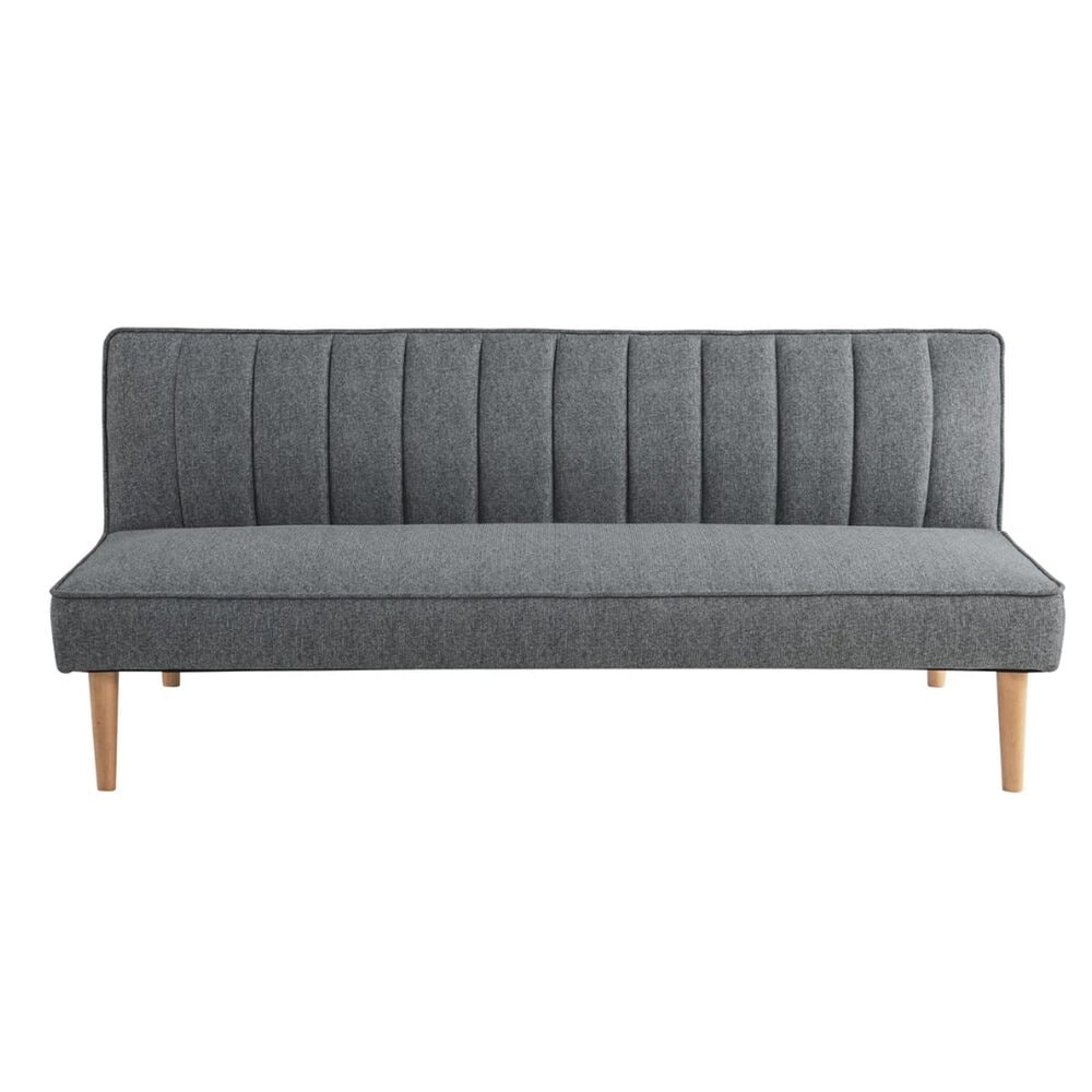 Lifestyle Solutions Salem Charcoal Futon, , large